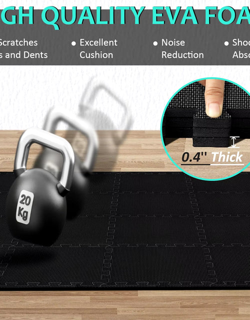 Load image into Gallery viewer, 6/18Pcs Gym Flooring Set EVA Interlocking Foam Floor Tiles for Home Gym Play Workout Exercise Mats Fitness Puzzle Exercise Mat
